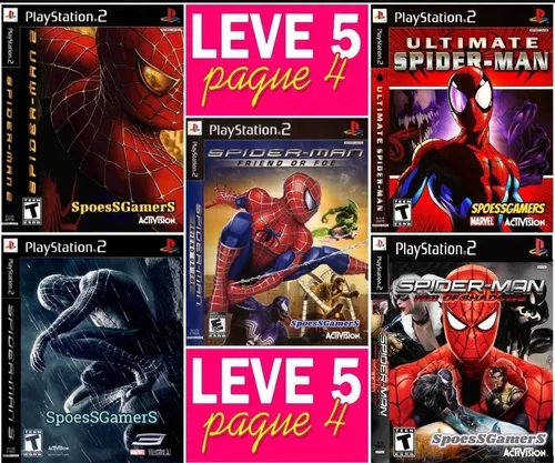 Todos os jogos do homem aranha ps2