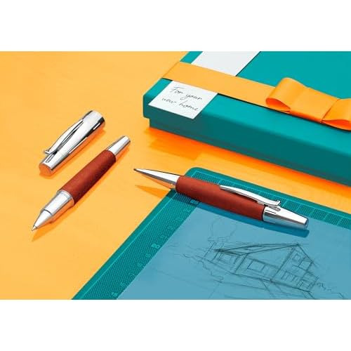 Pluma Rollerball De Madera Color Marrón Emotion