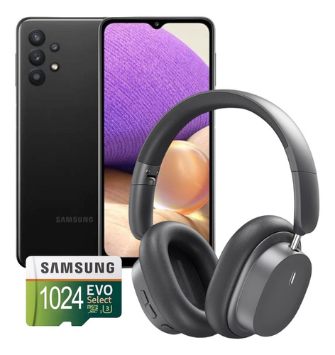 Samsung A32 128gb, 8gb Ram + 1tb + Headphones Bluetooth 5.3 (Reacondicionado)