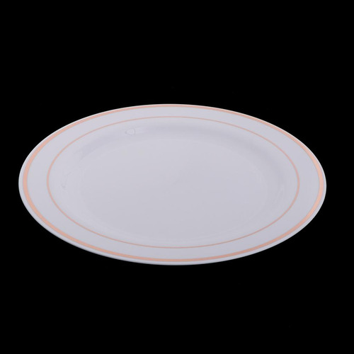 Plato De Plástico Desechable Oro Rosa