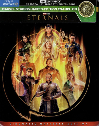 Eternals Angelina Jolie Pelicula 4k Ultra Hd + Blu-ray