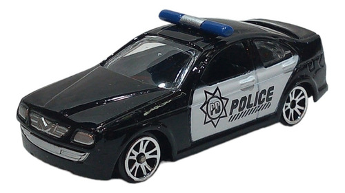 Auto Metálico Escala 1:64 Galgo Auto De Policía.