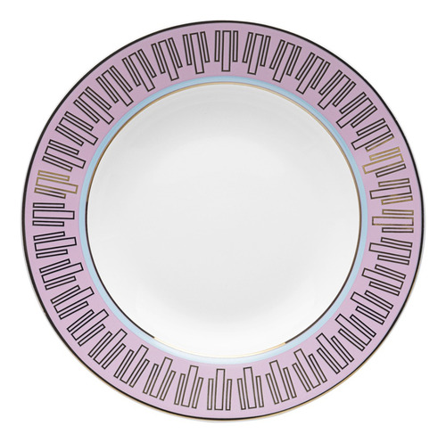 Conj. 6 Pratos Fundos 23,5cm Cosmopolitan Flamingo Oxford