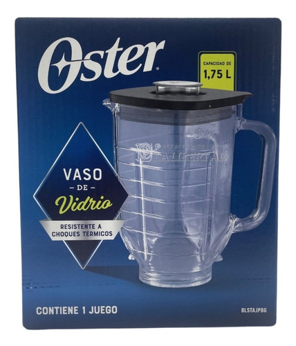 Vaso Oster Clasico Grande De Vidrio 1.75 L C/tapa Original