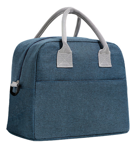 Bolsa De Mão Termica Media Mantém Temperatura Lanche Marmita Cor Azul