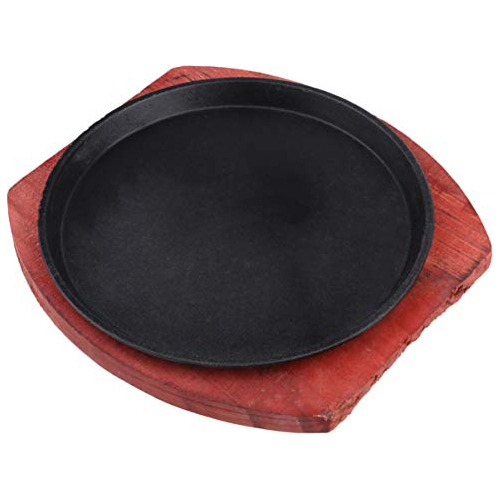 Plato De Hierro Fundido Carne Sizzling Griddle Base De ...