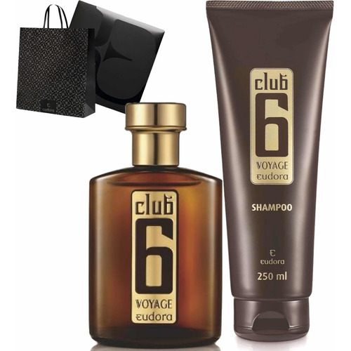 Kit Club 6 Voyage Colônia 95ml + Shampoo Masculino Perfumado