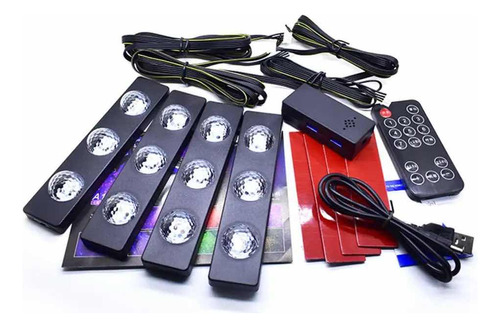 Led Rgb Para Salón De Coche Con Control 12v