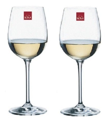 Imagen 2 de 4 de Set De 2 Copas De Cristal Rona Linea Solo 450ml