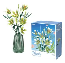 Comprar Blocos Para Montar Arranjo De Flores Lirios Mil Sóis 510pcs