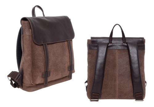 Mochila Cuero Gamuzado Cartera Jsbags Martinez Envio Gratis