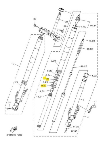 Retenes Y Guardapolvos Susp Xtz1200 2015 Orig Yamaha Panella