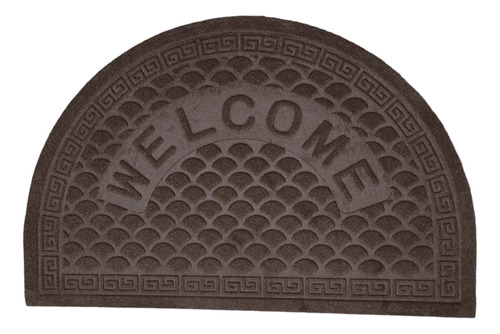 Alfombra Felpudo De Entrada Goma 57x37cm Brown  Sheshu Home