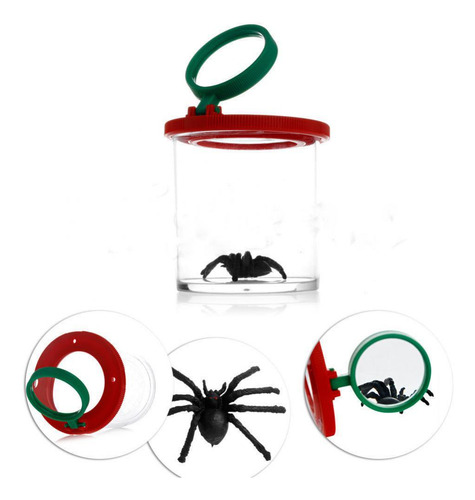 4 Caja De Magnificar Visor De Entomólogos Juguete Para