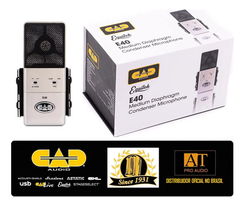 Cad Equitek E40 Microfone Estúdio Ñ Akg Audio-technica Rode