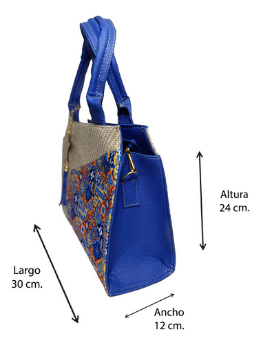Bolso De Hombro Mujer Cassaba Elena-98 Yute Vegano