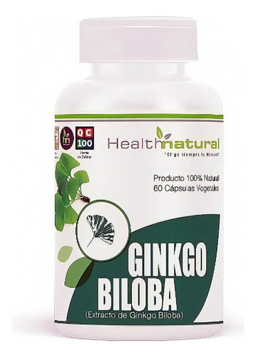 Ginkgo Biloba 60 Unidades De  500mg  Healthnatural  Sabor Neutro