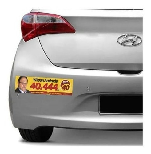 50 Adesivo Campanha Política Eleições Carro Caminhão 30x10cm