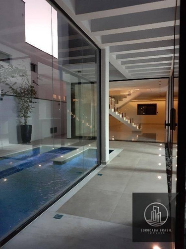 Imagem 16 de 30 de Sobrado Com 4 Dormitórios À Venda, 390 M² Por R$ 3.000.000,00 - Condomínio Residencial Giverny - Sorocaba/sp - So0256