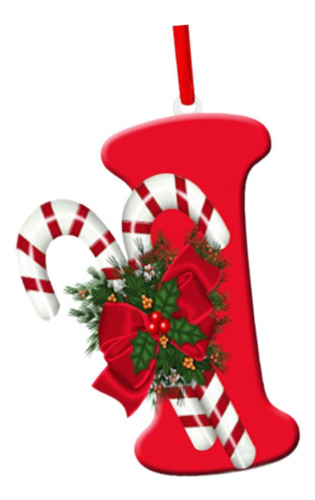 Adorno Colgante Para De Navidad Con Letras, Adorno Para De I