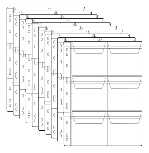 Folios Para Numismatica Acid Free 28x21cm 10 Paginas 6 Bols