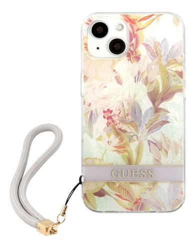 Funda Guess Flower Stripe Compatible Con iPhone 14