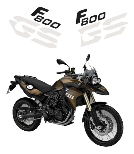 Kit Adesivos Emblemas Bmw F800gs 2013 2014 Marrom Ca-14590