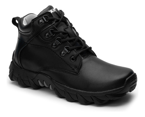 Zapato Tipo Bota Escolar Negro Rokino 3452