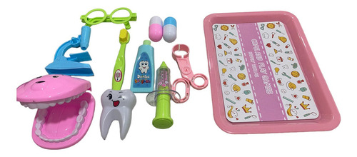 Dentista Doutora Infantil 10pçs Brinquedo Completo Divertido