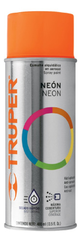 Pintura En Aerosol, Naranja Neón, Bote Tradicional 102849