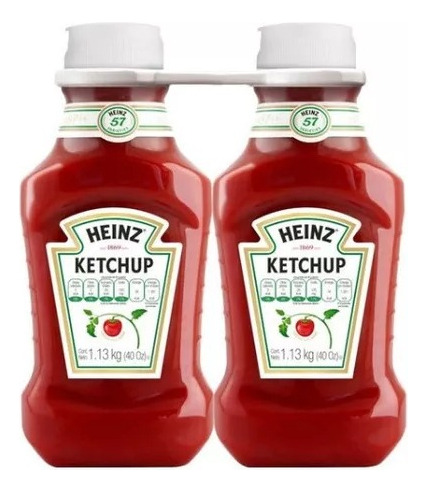 Salsa Catsup Heinz 2 Pzas De 1.13 Kg