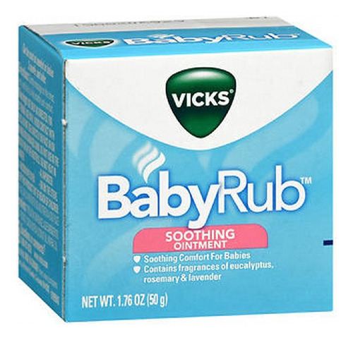 Pomada Calmante Vicks Babyrub 50 Ml Para Bebés A Partir De 3