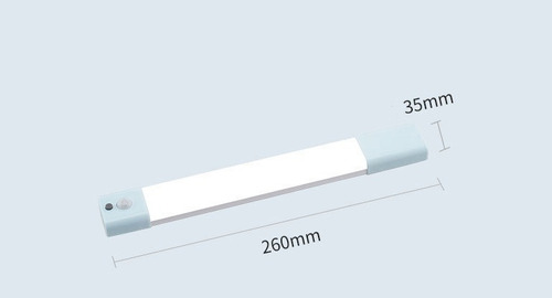 Luminária Led Barra Usb Recarregáveis Imã Sensor Presença 9w Cor 21 cm Branco Frio 6000k Goldensky