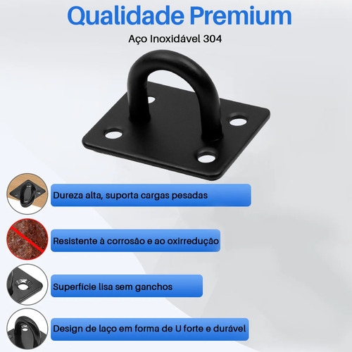 Suporte Multifuncão Robusto Sacopancada Corda Gancho Olhal