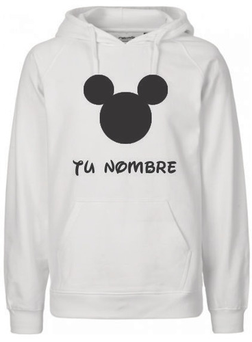 Sudadera Hoodie Mickey Mouse Personalizada Hombre Mujer