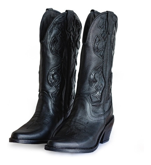Venta > botas texanas negras mujer > en stock