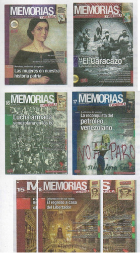 Revista Memorias De Venezuela 7 Ejemplares Lote Varias