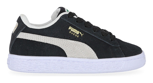 Zapatillas Puma Suede Classic Xxi Para Niños En Negro Y Blan