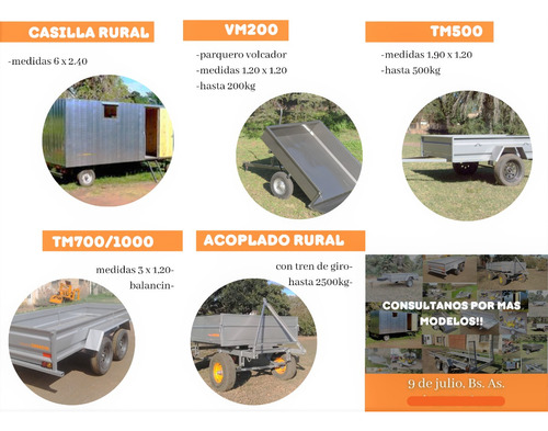 Trailers Con Rampas Para Motos / Cuatriciclo Para 350 Kg