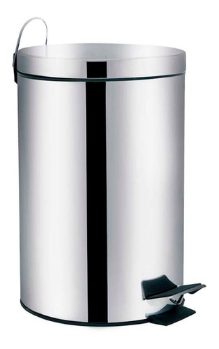 Lixeira Inox Agata 5 Litros C/ Pedal Mor