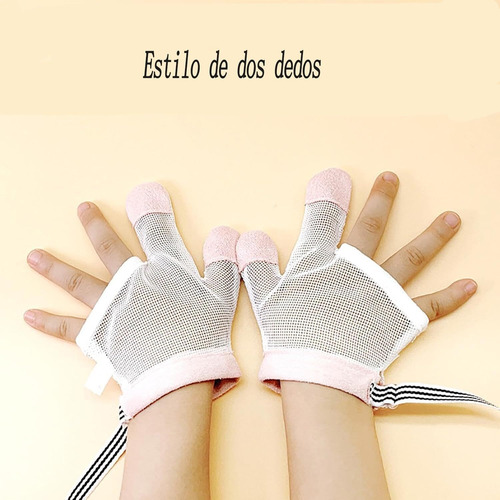 1 Par Protector De Succión De Dedos Resistentes Mordeduras