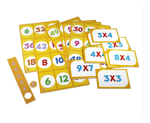 Juego De Mesa: Lotería Arcoíris Multiplicaciones
