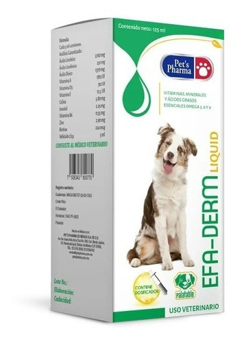 Pets Pharma Efa Derm Ácidos Grasos Omega Perros/gatos 125ml