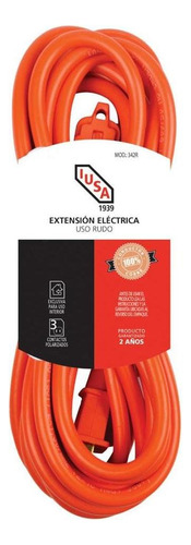 Extensión Profesional De Uso Rudo Con Fajilla 2x16 Awg 5 M