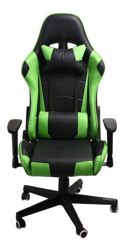 Silla de escritorio Baires4 Live ergonómica  negra y verde