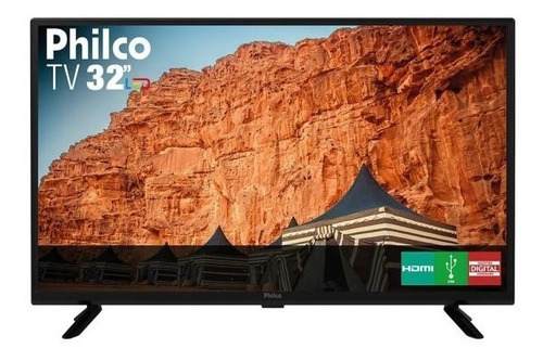 Imagem 1 de 1 de Tv Led 32'' Philco Ptv32g50d Hd Com Conversor E Receptor