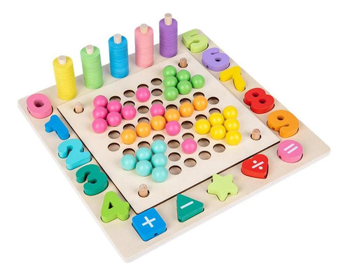 Juguetes De Madera Multifuncionales Montessori Toy Clamp 