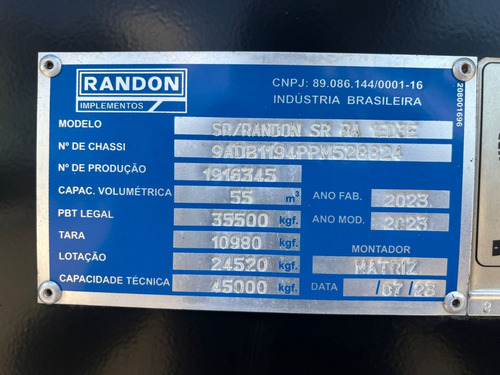 Carreta 4 Eixo Caçamba Randon Ano 2023 Sr Basculante