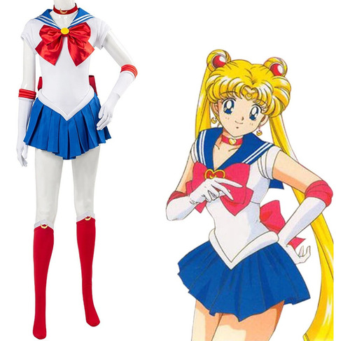 Disfraz De Cosplay De Sailor Moon Para Niñas, Estilo Uniform