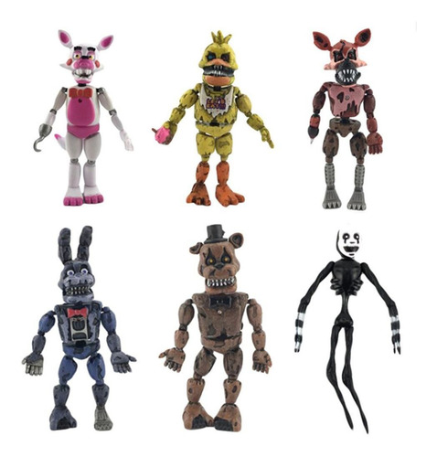 Juego De 6 Figuras De Acción De Freddy's Five Nights Pvc